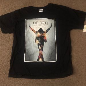 Michael Jackson graphic tour shirt men’s Large